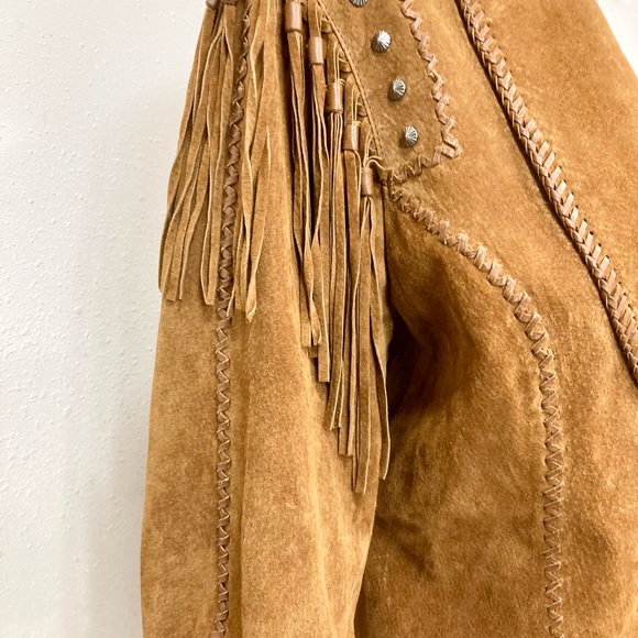 Vintage Rare design Cripple Creek Suede Fringed Jacket - Picture 3 of 7